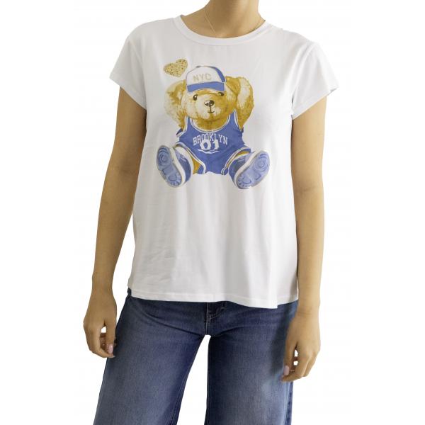 t shirt orsacchiotto con cappello 